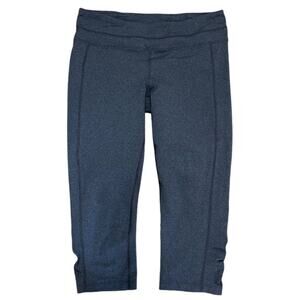 Athleta Gray Cropped Compression Leggings Womens Size Large